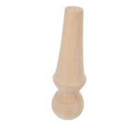 Kisangel Decorative Wooden Finial for Bed Posts and Fence Posts Unfinished Plain Wood Column Topper DIY Replacement Bed Pole Finials for Staircase Rails