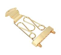 Kisangel Deluxe Guitar Tailpiece String Guitar Tailpiece Chrome Finish for Jazz and Classical Music Performance