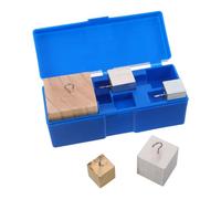 Kisangel Density Cube Set for Science Teaching Tool with Copper Iron Aluminum and Wood Blocks, Interactive Learning Tool with Robust Construction for Classroom Engagement and Chemistry Lab