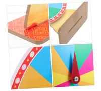 Kisangel Desktop Prize Wheel Board Game Prop DIY Spinning Wheel for Party Raffles Carnivals Trade Shows Game for Holiday Events
