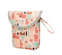 Kisangel Diaper Storage Bag Portable Nappy Pouch Practical Design for Essentials The Go and Space-Saving Container