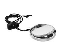 Kisangel Diving Mirror in Silver for Professional Deep Sea Exploration with Rope Lightweight Scuba Dive Accessory Featuring Bubble Observation and Multi Angle Reflective Glass