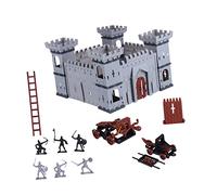Kisangel DIY Assembled Castle Soldiers Model Premium Plastic Ancient Army Figures for Educational Hands Scene for Imaginative Play and Historical War Simulation