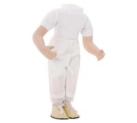 Kisangel DIY Doll Body Straight Legs Bent Arms Handmade Doll Figure for Crafting and Imaginative Play Lightweight Accessory