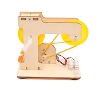 Kisangel DIY Hand-cranked Electricity Generator Model Kit for Educational Stem Science Experiment Easy Assembly Generator Teaching Model Material