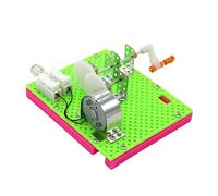Kisangel DIY Hand Cranking Generator Model Educational Science Experiment Kit for Manual Electricity Power to Develop Hands Skills and Cognitive Learning for Elementary Students