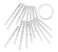 Kisangel DIY Metal Wind Chime Tubes Aluminum Hollow Tubes with Pre-drilled for Crafting Decorative Outdoor Garden and Home Wind Chimes Relaxing Sound Accessories for Handmade Windchimes