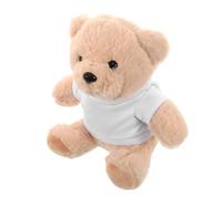 Kisangel DIY Plush Bear with Soft Stuffed Animal Blank T Shirt for Custom Designs Creative Craft for Showers Birthdays and Special Occasions