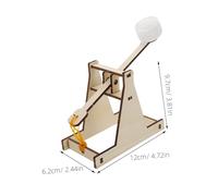 Kisangel DIY Wood Catapult Engineering Kit for Complete Stem Project with Easy Assembly Instructions Creative Puzzle Construction to Develop Fine Motor Skills and Historical Interest