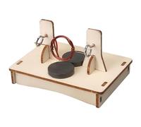 Kisangel DIY Wooden Dc Motor Model Kit for Educational Stem Science Experiment Hands Building Materials for Creative Learning and Problem Solving Skills Development