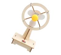 Kisangel DIY Wooden Electric Fan Assembly Kit for Science Experiment Educational Stem Craft to Develop Fine Motor Skills and Hands Learning for Boys