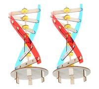 Kisangel Dna Ladder Model Kit for Stem Science Learning Double Helix Structure Educational with Instructions Biology Classroom Project for Students and Home