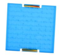 Kisangel Double Sided Geoboard for Teaching Geometry Pegboard for Home School Classroom Interactive Math Learning Tool for Young Learners