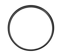 Kisangel Drum Hoop Protector Easy Installation 16 Inch for Bass Drum Black Metal Percussion Instrument Component Versatile Iron Suitable for Personal Practice and Recording Studios