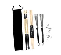 Kisangel Drum Stick Wrench for Tuning Key Multi-use Wire Drum Brush for Instrumentalist and Cleaning