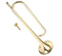 Kisangel Durable Brass Trumpet for Beginner Musical Instrument for Early Learning Performance for Home Decoration and Music Interest Cultivation