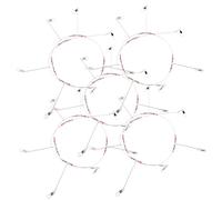 Kisangel Durable Stainless Steel Fishing Balance String Hooks Rig Set with Pins Tangle Sea Fishing Tackle for Outdoor Shore and Rod Anglers Wire Trace Leader Accessory