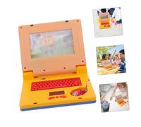 Kisangel Early Education Laptop for Ages Interactive Learning Computer with Music Light Up Keyboard and Mouse Educational Simulation for Boys