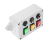 Kisangel Early Educational Busy Board with Three Light Switches for Sensory Activity Enhancing Hand-eye Coordination and Problem-solving Skills Lightweight Portable Learning
