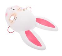 Kisangel Easter Bunny Ear Boys and Cosplay Prop White Rabbit Face Party Photo Accessory for Children’s Stage Performance