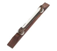 Kisangel Ebony Archtop Guitar Bridge Rosewood and Metal Material with Bone Saddle Flat Bottom, Smooth Surface, Angled Polished Design, Special Custom Luthier Part for Jazz Guitar