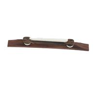 Kisangel Ebony Guitar Bridge Tailpiece for Jazz Guitar Adjustable Height Rosewood Mandolin Part Smooth Polished Flat Bottom Crafted Wood Metal Combo