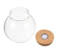 Kisangel Ecological Glass Bottle with LED Light, Fish Tank for DIY Micro Landscape and Tropical Fish Display