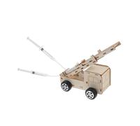 Kisangel Educational DIY Fire Ladder Truck Model for Detachable Science Experiment Enhancing Creativity and Imagination Fire Truck Assembly Kit for Learning Scientific Principles