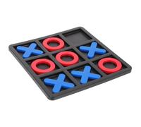 Kisangel Educational Toe Board Game for Portable Chess Board with Red O and Blue X Interactive Party Game for Learn Indoor Plaything for Brain Development and Travel