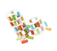 Kisangel Educational Wooden Block Interactive Building Blocks for Develops Fine Motor Skills Coordination Creative Thinking for Birthdays Parties Holidays