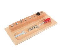 Kisangel Educational Wooden Screwdriver Board for Years Safe Hands Learning Kit with Lightweight Textured Tools Promotes Problem Solving and Motor Skills Development for Boys
