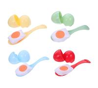 Kisangel Egg Spoon for Outdoor Balance Training with Fun Coordination Challenge Macaron Color Net Bag for Team Building Birthday Parties Active Play and Social Interaction