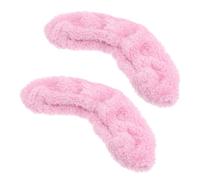 Kisangel Elastic Velvet Ice Skate Covers Pink Plush Protective Hockey Skate Soakers Lightweight Skating Blade Guards for Figure and Ice Skating Practical Soft Boot Covers for Youth and