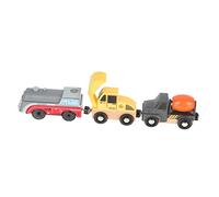 Kisangel Electric Construction Safe Roadside Vehicle Model Early Learning Car Kit for Motor Skills and Imagination Development Compatible with Thomas Tracks for Boys and Preschool
