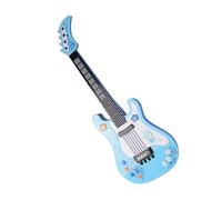 Kisangel Electric Guitar for Beginners Blue Musical Instrument for Early Education Safe Rounded Design Brain Development and Rhythm Learning Gift