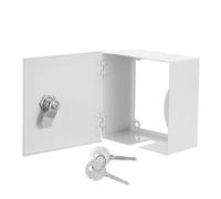 Kisangel Electrical Outlet Lock Box 86 Type Metal White Waterproof Security Box for Wall Switch and Socket, Offices and Outdoor Use