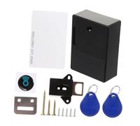 Kisangel Electronic Sensor Cabinet Lock Abs Fire Retardant Invisible RFID Security Lock for Cupboards with Keychain and Card Access and Induction for Office Closet and Storage Safety