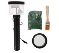 Kisangel Electrostatic Flocking Machine Plastic Material Mini Applicator for Flat Grass Planting with Double Net Cover Design Suitable for Sowing Flocking and Grass Effects in Scenic