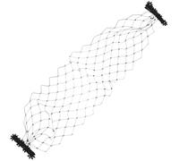 Kisangel Elegant Charming and Mysterious Atmosphere Accessory Black Mesh Rhinestone with Clips Face Veil Comfortable to Wear, for Proms and Performances
