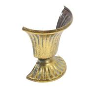 Kisangel Elegant Retro Vase Metal Wall Planter Vase Flowers Single Stem Decorative Mount Pot