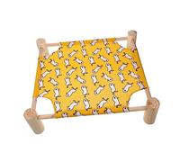 Kisangel Elevated Raised Pet Bed Small for Dogs and Cats Washable Detachable Design Comfortable Cozy Indoor Outdoor Kitten Camp Bed with Safe Material and Easy Storage