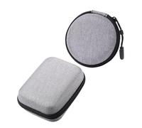 Kisangel EVA Microphone Storage Cases for Wireless Mic and Earphones, Portable Data Cable Organizer Bag for Outdoor and Travel, 2Pcs