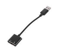 Kisangel External USB Headphone Converter with Microphone Jack Adapter High-performance Audio Stereo Cable for Computers Smartphones Tablets Design Clear Sound Quality