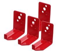Kisangel Fire Extinguisher Wall Mount Bracket Shaped Hook for Easy Installation Heavy-Duty Red Fire Extinguisher Holder with Accessories Compact and Wear-Resistant