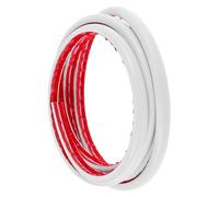 Kisangel Fire-resistant Floor Cable Hider Soft Rubber Cord Protector Pressure-resistant Surface Mount Duct for Wall Mount Tv Wire Management White
