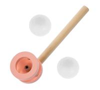 Kisangel Floating Blow Ball for Pink Wooden Blowing Game for Boys and Breath Control Exercise Party Favor Interactive Fun Strengthen Lip Muscles