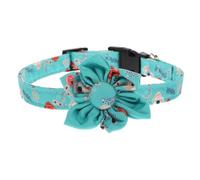 Kisangel Flower Dog Collar Adjustable Pet Necklace for Dogs Adorable Puppy Collar Photo Shoot Party Wedding Christmas New Year