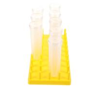 Kisangel Flower Water Tubes for Plants with Storage Stand 8 Reusable Plastic Water Test Tubes with Caps for Indoor Gardening and Floral Hydration for Home and Greenhouse Use