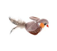 Kisangel Flying Bird Cat Toy Simulation Chirping Sound Interactive Teaser Wand Attachment for Indoor Kittens Hunting Exercise Replacement Birds