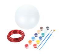 Kisangel Foam Globe Craft Kit for DIY School Projects Foam Balls for Handmade Decoration Enhances Imagination Fine Motor Skills and Earth Understanding